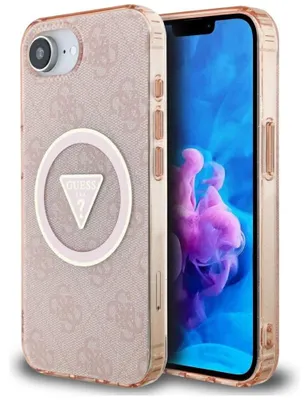 Produktbild von Guess IML Glitter Case MagSafe iPhone 16e Rosa
