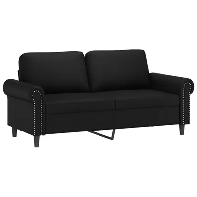 Produktbild von vidaXL 2-Sitzer-Sofa Schwarz 140 cm Kunstleder