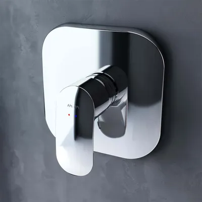 Produktbild von AM.PM UP-Brausemischer Einhand-Mischbatterie Duscharmatur Wandmontage, Brausearmatur Unterputz, Wandbefestigung, Chrom