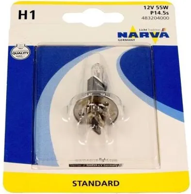 Zdjęcie produktu dla Żarówka H1 12V/55W 1 Szt Blister
