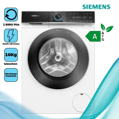 Produktbild von Siemens WG56B2A40 Waschmaschine Frontlader 10 kg 1.600 U/Min WLAN (Wi-Fi)