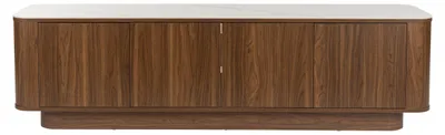 Produktbild von Housecraft Living Almira Anrichte Hoch 180 cm Holz/ Marmoroptik Walnussfarbe