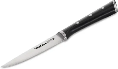 Produktbild von Tefal K2320914, Universalmesser, 10,9 cm, Edelstahl, Edelstahl, Schwarz, China, K23209
