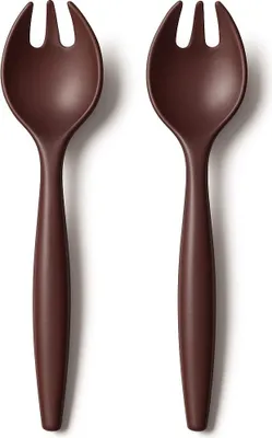 Produktbild von TUPPERWARE Allegra Salatbesteck Rot Merlot Glitzer Salatgeber Salat Besteck Vorlegebesteck
