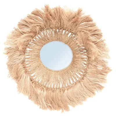 Productafbeelding van Abaca spiegel met een natuurlijk design