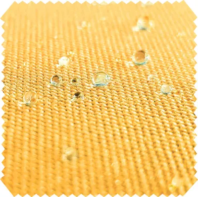 Produktbild von novely® ARAGON Wasserabweisend - Premium Acryl Outdoor-Stoff Polsterstoff in Baumwoll-Optik für Gartenmöbel Meterware 1lfm - Farbe: 33 Sonnengelb