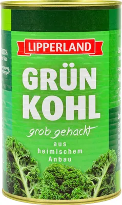 Produktbild von LIPPERLAND GRÜNKOHL handverlesen vegan Konserve Füllm 4KG ATG 2,8KG
