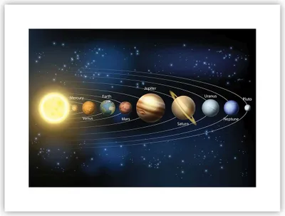 Produktbild von Poster - Poster ohne Rahmen - Kosmos Planet - 40x30 cm - Wand Bild - Wanddeko - Wandbilder - Kunstposter - Wandposter - Bilder - Kunstdruck - Wanddekoration - Wandbild - P2XAA40x30-3650