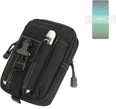 Produktbild von K-S-Trade Gürtel Tasche kompatibel mit Sony Xperia 5 IV Gürteltasche Holster Schutz Hülle Handy Hülle Smartphone outdoor Handy-Hülle schwarz