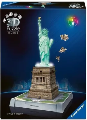 Produktbild von 3D Puzzle Freiheitsstatue, Iconics, Beleuchtet, RAVENSBURGER