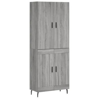 Produktbild von Highboard Grau Sonoma 69,5x34x180 cm Holzwerkstoff