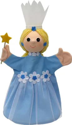 Produktbild von Handpuppe Fee 34 cm Blau, 22076D