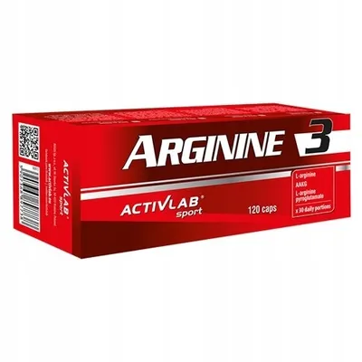 Zdjęcie produktu dla ActivLab Arginine3 - 120 kaps. L-ARGININA SIŁA