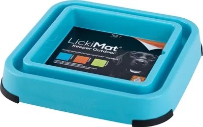 Produktbild von LickiMat Keeper Leckmattenhalter für Außen, Farbe:türkis