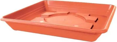 Produktbild von Blumentopf Untersetzer Sydney quadratisch f. Blumentopf 15 x 15 cm terracotta