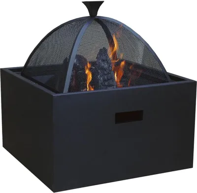 Image de Brasero HEAT 3 en 1 en métal (brasero + barbecue + table d'appoint)