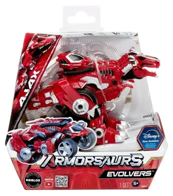 Productafbeelding van MGA Entertainment Armorsaurs Evolver - Ajax, geschikt voor kinderen vanaf 6 jaar, rood, plastic