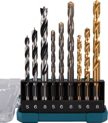 Produktbild von Makita Bohrer Sortiment 9-tlg., Ø 5,6, 8 mm