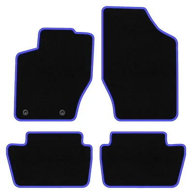 Obrázok produktu pre Velúrové autokoberce pre: Citroen C4 I 2004-2010 kupé, hatchback čierno-modré