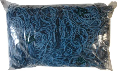 Produktbild von 1kg Gummibänder Gummiringe blau Breite=1mm Ø=20mm