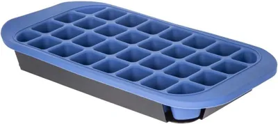 Produktbild von Große Silikon-Eiswürfelform mit Hartplastikschale für 32 Eiswürfel