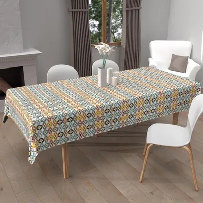 Tischdecke mit Motiv, schmutzabweisend, 140 x 200 cm, rechteckig