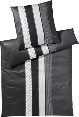Produktbild von JOOP! Mako-Satin Bettwäsche Cornflower Stripes Farbe deep Stone Größe 80x80 240x220