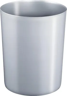 Produktbild von Papierkorb 13 l H300x245 mm schwer entflammbar Kunststoff silber