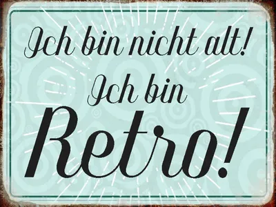 Produktbild von vianmo Holzschild 30x40 cm ich bin nicht alt ich bin Retro