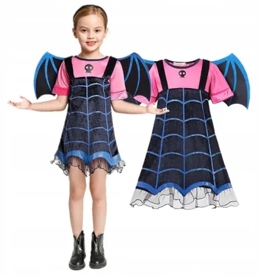 Produktbild von Hopki Vampirina Kostüm Mädchen Kleid für Karneval 104/110