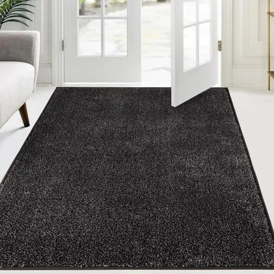 Obrázok produktu pre Podlahová rohož do interiéru, 137 x 210 cm, farba antracit, protišmyková, umývateľná