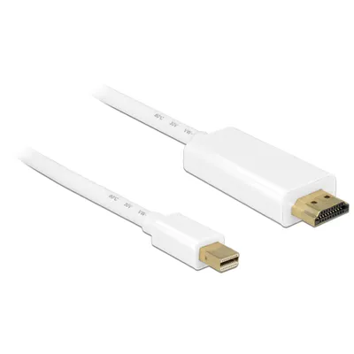 Produktbild von Delock - Adapterkabel - Mini DisplayPort männlich zu HDMI männlich - 2 m - weiß