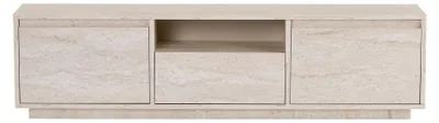 Produktbild von Skye Decor, Hochwertiger TV-Ständer, Travertin, 160 x 42 x 30 cm | 100% melaminbeschichtete Spanplatte, Stärke: 18 mm | Ideal für modernes Wohnen, elegant und funktional.
