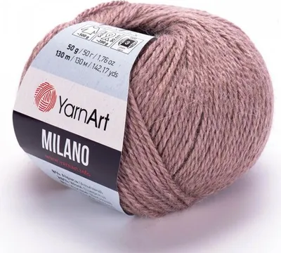 Produktbild von YarnArt Milano Brudny Róż: 130m/50g, Weich & Atmungsaktiv
