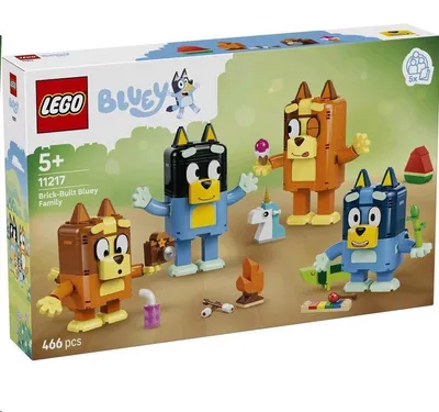 Obrázek produktu pro LEGO Bluey a její rodinka z kostek, Sada na stavění, 5 rok/roky, Plast, 466 kusů, 1,2 kg