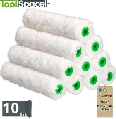 Obrázek produktu pro Malířský váleček z mikrovlákna 15 cm hladké stěny bez pruhů 10 kusů