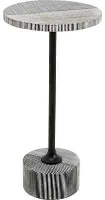 Beistelltisch Domero Double, schwarz, Ø 25 cm, belastbar bis 30 kg