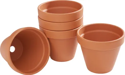 Produktbild von VBS Blumentopf TERRAKOTTA Ton-Töpfe Pflanztöpfe Übertöpfe versch. Größen Innen-Ø 11 cm, 5 Stück