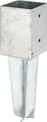 Produktbild von Alberts 211868 Bodenhülse | für Vierkantholzpfosten, zum Einschlagen | feuerverzinkt | 91 x 91 mm