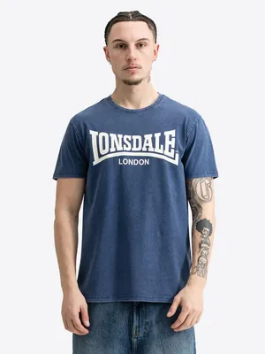 Produktbild von Herren T-Shirt normale Passform STOFA Navy/Ecru M Lonsdale