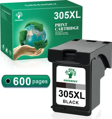 Produktbild von 1x Schwarz 305 XXL Patronen Ersatz für HP 305XL Envy Pro 6420 6430 Envy 6010 6020 6030 DeJsket 2700 2710 2720 2724 DeskJet Plus 4110 4120 4130