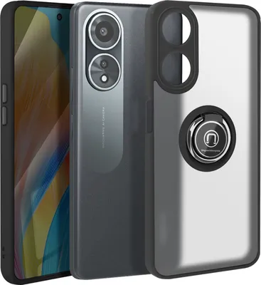 Produktbild von Avizar, Handyhülle für Oppo A58 Metallring, Video-Halterung, Schwarz