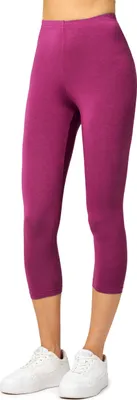 Produktbild von Merry Style Damen Leggings 3/4 aus Viskose MS10-144 (Fuchsie, M)