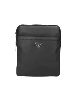 A black Guess bodybag is shown against a white background.
