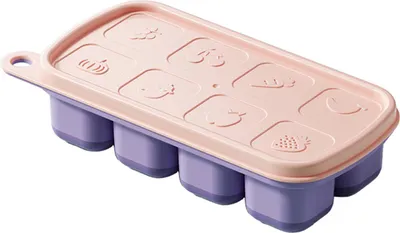 Produktbild von Eiswürfelform aus Silikon, BPA-frei, flexible Eiswürfelschale, leicht zu lösen, stapelbarer Eiswürfelbereiter für Cocktails, Kaffeegetränke