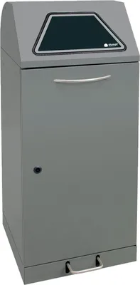 Image de Stumpf Système de tri Modul-Vario 120 gris-alu-structure ProSlide-System, 120 litres levier à pédale