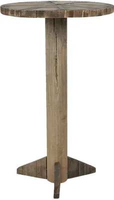Productafbeelding van Clayre & Eef 5H0550 Bijzettafeltje, diameter 38 cm, hoogte 62 cm, bruin