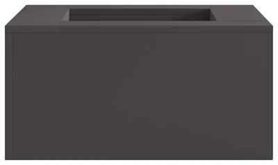 Immagine prodotto di Braciere in metallo - 60x60x30 cm, rettangolare, con accenditore, ideale per terrazza e campeggio