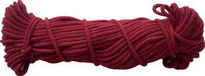 Produktbild von Ø 6 mm x 100 m Baumwollkordel Kordel Baumwolle 100 % Baumwollschnur Weinrot Ø 6 mm