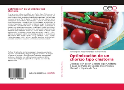 Produktbild von Optimización de un chorizo tipo chistorra